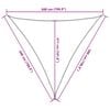 vidaXL Sunshade Sail HDPE Triangular 5x5x5 m Anthracite
