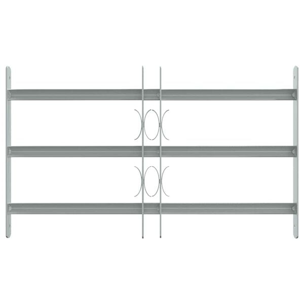 Adjustable Security Grille for Windows with 3 Crossbars 500-650 mm