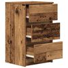 vidaXL Bedside Cabinets with 3 Drawers 2 pcs Old Wood 39x35x65 cm
