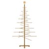 vidaXL Wooden Christmas Tree with Stand Brown 180 cm Bamboo