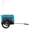 vidaXL Pet Bike Trailer Blue and Black Oxford Fabric&Iron