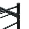 vidaXL Bed Frame without Mattress Black Metal 120x200 cm