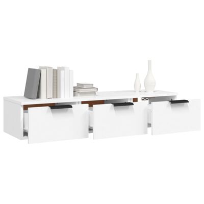 vidaXL Wall Cabinet White 102x30x20 cm Engineered Wood