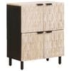 vidaXL Sideboard White Wash Finish 60 x 33 x 75 cm Solid Mango Wood