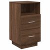 vidaXL Bedside Cabinets 2 pcs with 2 Drawers Brown Oak 36x36x68 cm