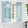 vidaXL Voile Curtains with Loops 2 pcs Turquoise 140x175 cm