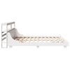 vidaXL Bed Frame without Mattress White 180x200 cm Super King Solid Wood Pine