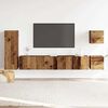 vidaXL 5 Piece TV Cabinet Set Wall-mounted Old Wood Engineered Wood