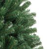 vidaXL Artificial Hinged Christmas Tree Green 270 cm PVC and Metal