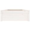 vidaXL Bed Frame without Mattress with Drawers White 90x200 cm (814935+814985)