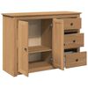 vidaXL Sideboard with Drawers PANAMA 112x40x80 cm Solid Wood Pine
