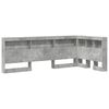 vidaXL Storage Headboard Concrete Grey Engineered Wood