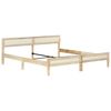 vidaXL Bed Frame without Mattress Solid Mango Wood 200 cm
