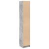vidaXL Bathroom Cabinet Concrete Grey 32x34x188.5 cm Engineered Wood