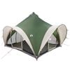 vidaXL Tipi Tent with Roof Green 6-Person Polyester and Steel
