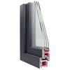vidaXL Basement Window "RISOR" 50x75 cm Tilt&Turn DIN Right Anthracite