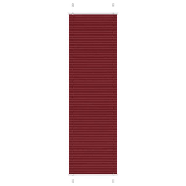 vidaXL Pleated Blind Bordeaux Red 60x200 cm Fabric Width 59.4 cm Polyester