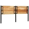 vidaXL Headboard 200 cm Solid Wood Acacia and Iron