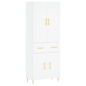 vidaXL Highboard White 69.5x34x180 cm Engineered Wood