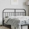 vidaXL Metal Headboard Black 160 cm