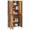 vidaXL Highboard 2 pcs Old Wood Engineered Wood
