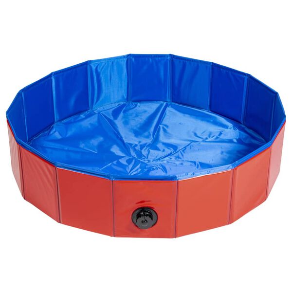 Animal Boulevard Pet Pool Cooling M 80x80x20 cm Red/Blue