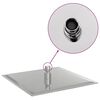 vidaXL Rain Shower Head Stainless Steel 304 25x25 cm Square