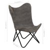 vidaXL Butterfly Chair Anthracite Canvas