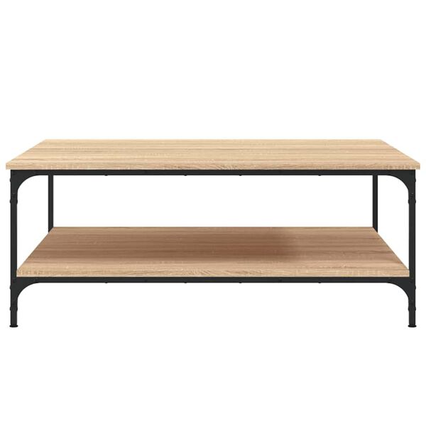 vidaXL Coffee Table Sonoma Oak 100x100x40 cm Engineered Wood