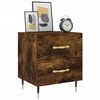 vidaXL Bedside Cabinets 2 pcs Smoked Oak 40x35x47.5 cm Engineered Wood