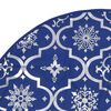 vidaXL Luxury Christmas Tree Skirt with Sock Blue 150 cm Fabric