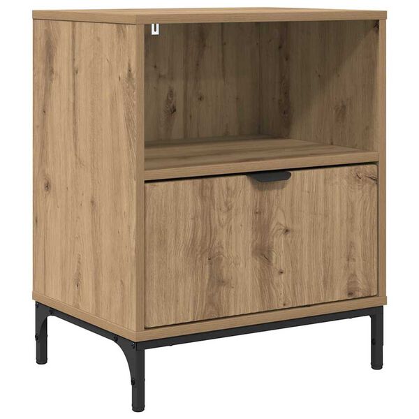 vidaXL Bedside Table Artisan oak 49 x 36 x 61 cm Engineered wood