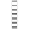 vidaXL Book Cabinet/Room Divider Grey Sonoma 40x30x198 cm