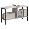 vidaXL Bookshelf Grey Sonoma 82 x 32 x 47 cm Engineered Wood