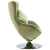 vidaXL Swivel Egg Chair with Cushion Light Green Velvet