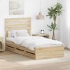 vidaXL Bed Frame with Drawer Sonoma Oak 90 x 200 cm Engineer Wood