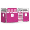 vidaXL Bunk Bed without Mattress Pink 80x200 cm Solid Wood Pine