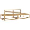 vidaXL Outdoor Sofa Set White 230.5 x 83 x 73 cm Solid Acacia Wood