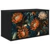 vidaXL Wall-mounted TV Cabinet LOCHEM 69 x 33 x 40 cm Black Oak