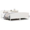 vidaXL Bed Frame without Mattress White 200x200 cm Solid Wood Pine