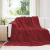 vidaXL Throw Blanket Bordeaux Red 270 x 240 cm Fleece