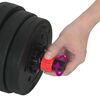 vidaXL 4-in-1 Dumbbell Barbell Kettlebell Set 20kg Black and Red