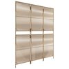 vidaXL Room Divider 3 Panels Beige Poly Rattan