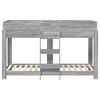 vidaXL Bunk Bed for Kids Grey Sonoma 80 x 190 cm Engineered Wood