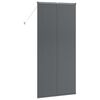 vidaXL Window Blind with Curtains Manual Dark grey Aluminium