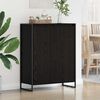 vidaXL Shoe Cabinet Black Oak 79 x 36 x 100 cm Engineered Wood
