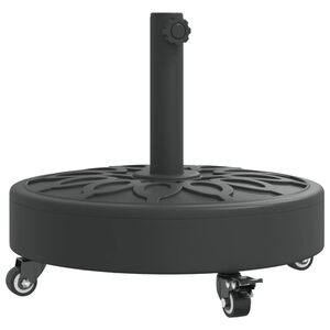 vidaXL Parasol Base with Wheels for &Oslash;38 / 48 mm Poles 27 kg Round