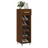 vidaXL Shoe Cabinet Brown Oak 30x35x105 cm Engineered Wood