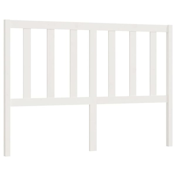 vidaXL Bed Headboard White 156x4x100 cm Solid Wood Pine