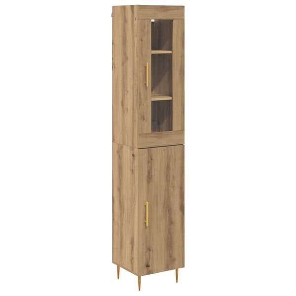 vidaXL Highboard 2 pcs Artisan Oak Engineered Wood